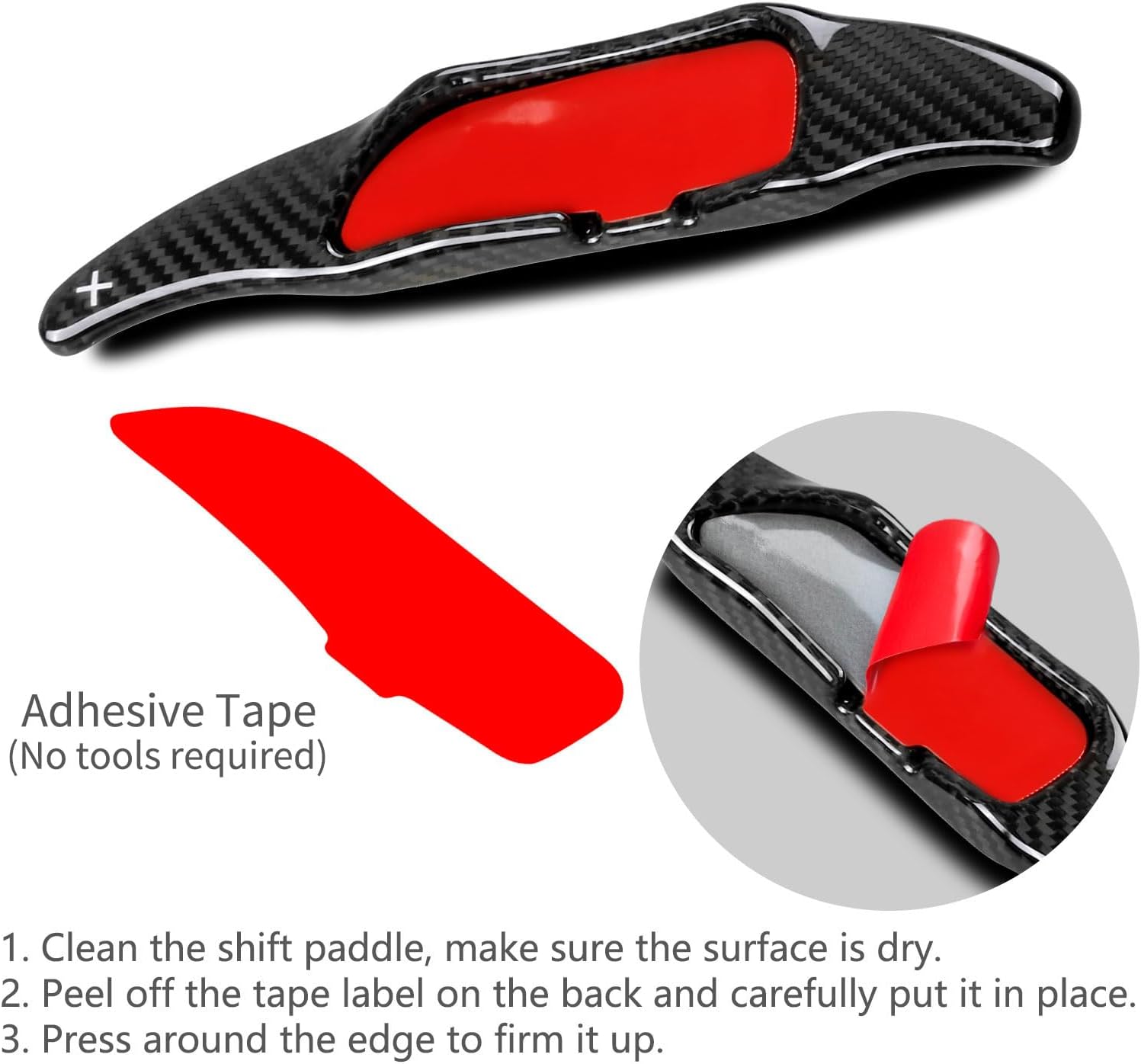 T-carbon Genuine Carbon Fiber Paddle Shifter Extension for Mercedes Benz AMG