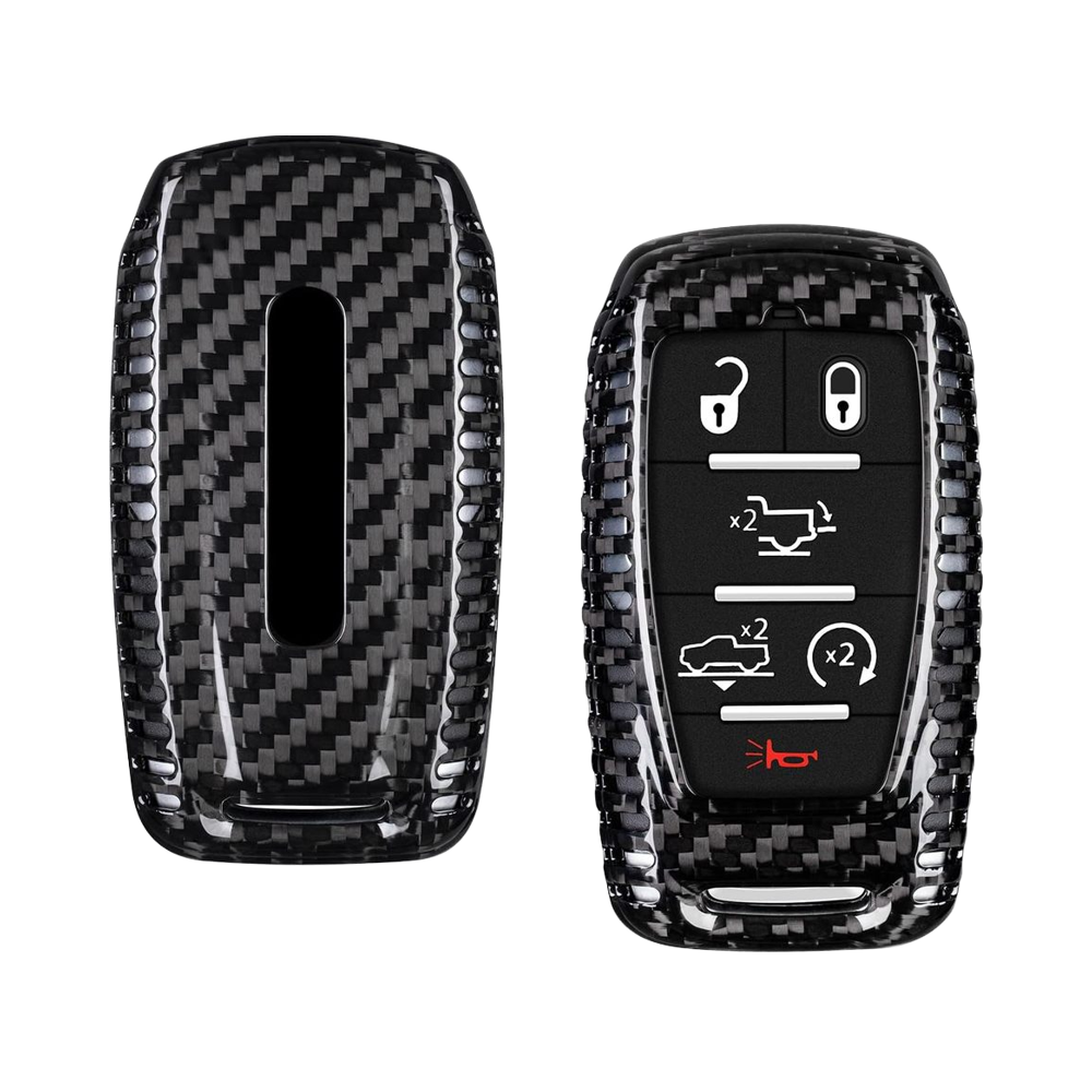 T-carbon Carbon Fiber Key Fob Cover fits for Ram